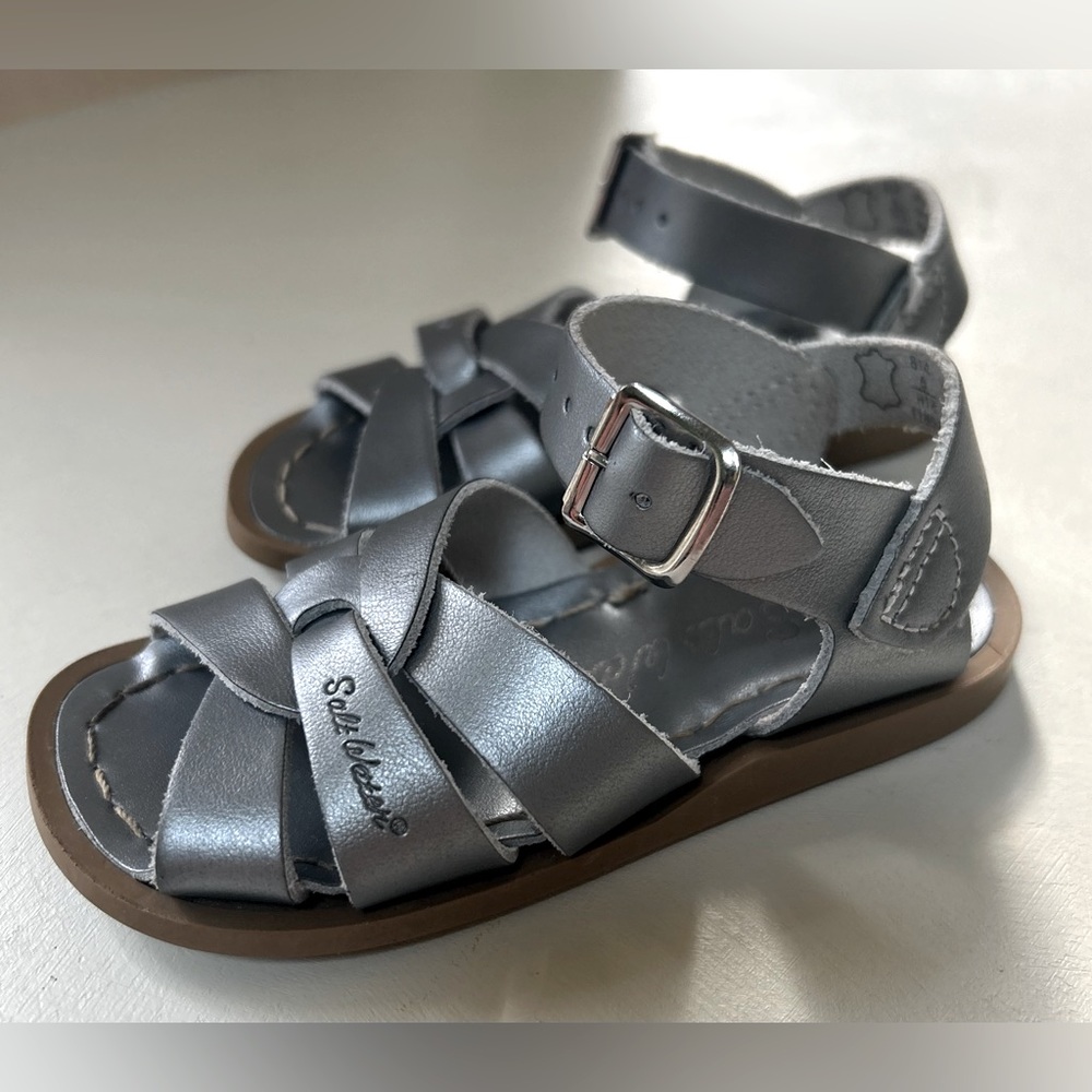 Salt Water Original Toddler Sandal in Pewter